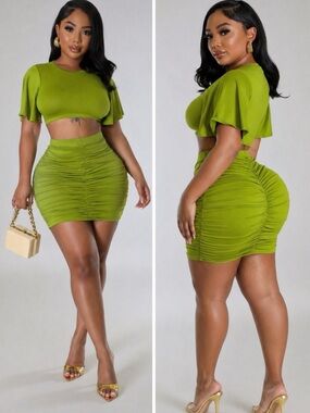 Scrunch Skirt Set